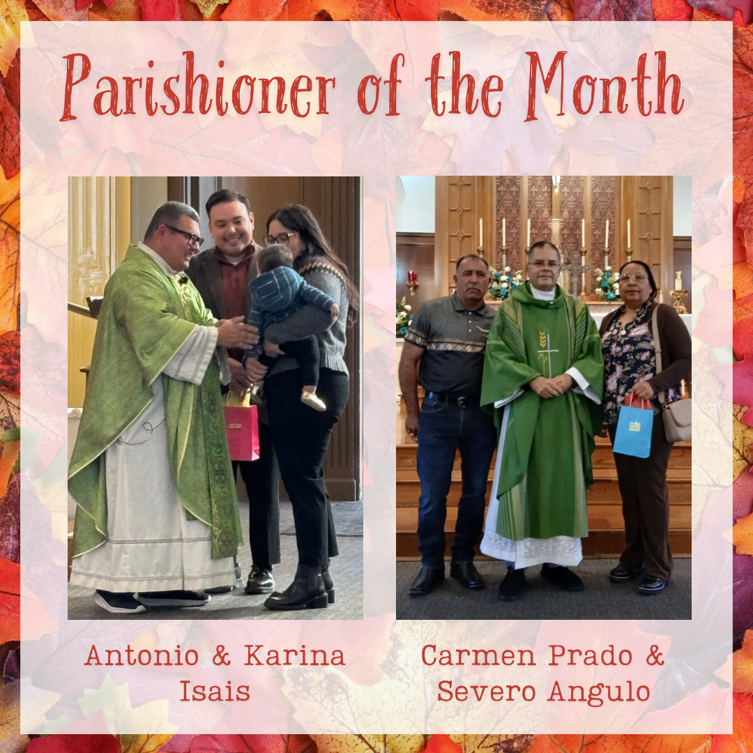 🍁 October Parishioners of the Month 🍂 – St. John the Baptist Church